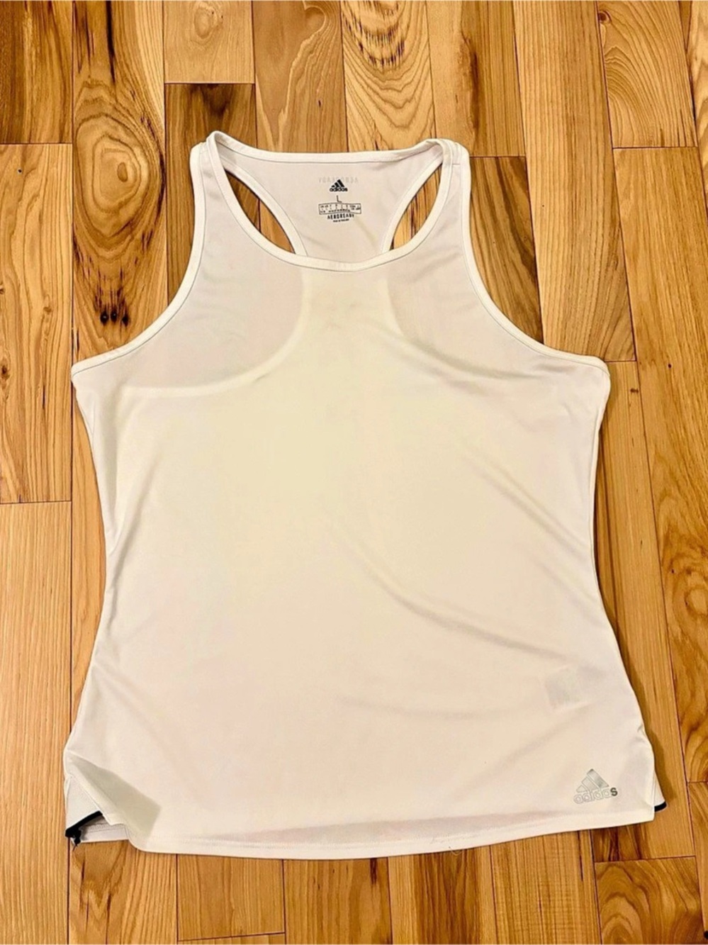 Adidas Aeroready White Racerback Tank